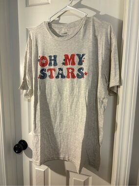 Oh My Stars Graphic Tee - Light Gray